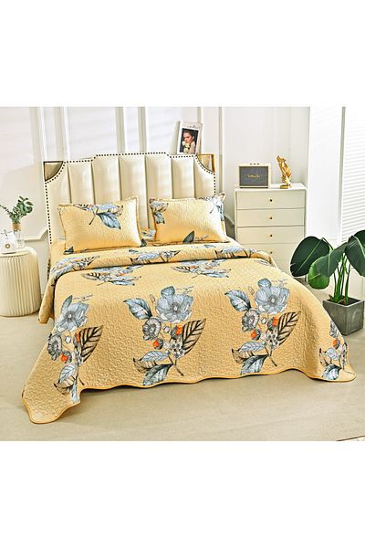 CHIRASO CHIRASO Microfiber Quilted Duvet Set, 3 pieces, Duvet 220x240cm, 2 Pillowcases, with print
