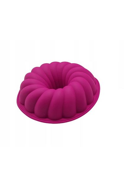 zola Mini round silicone mold, for baking cakes, with hole, 12.5 X 3.5 cm, purple