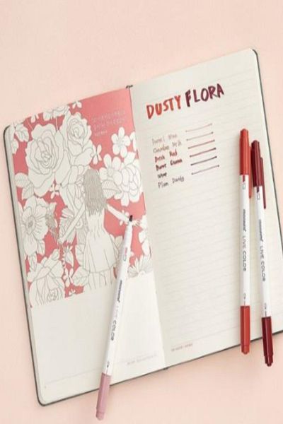 GLANCE Monami Live Color Refresh 6-Pack Highlighter Live Color 6-Pack Pen Gray Mood Live Color Dusty Flora 6-Pack