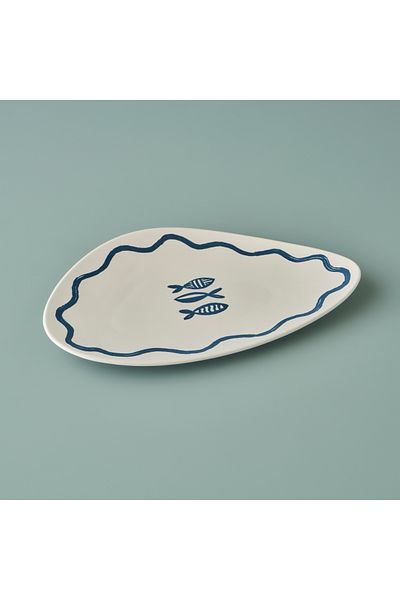 Bella Maison Marine Ceramic Service Plate Blue (35 cm)