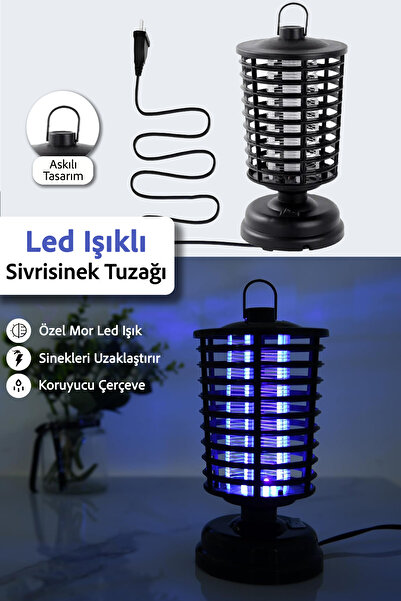 Meleni Home Led Işıklı Sinek Öldürücü Lamba - Taşınabilir Mor Işık Cız Lamba ...
