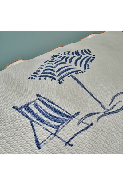 Bella Maison 100% Cotton Marine Scallop Throw Pillow Case White (35X50 cm)