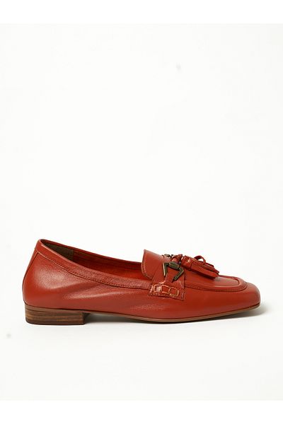 Y.SO Ladies Flat Comfort Shoes/Moccasins Orange | Made In India