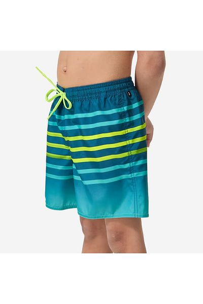 Decathlon Pantaloni scurti de baie pentru copii - Turcoaz - Dungi - 100 Tokyo Sun