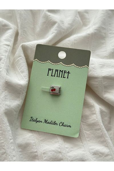 Planet Butik Italian Charm with Cherry Card