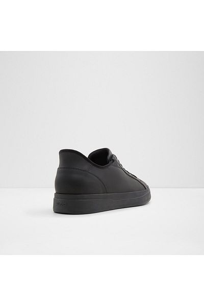 Aldo Scottie - Pantofi sport pentru bărbați din piele artificială, negru, plat, cu șireturi, design modern