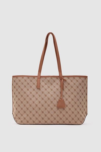 Shule Bags Τσάντα ώμου Michelle Monogram Καφέ