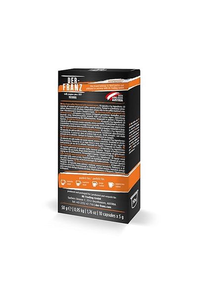 Der-Franz Der-Franz Caramel coffee capsules, Nespresso compatible, 10 Capsules, 50g