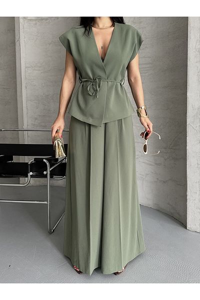 Moda İkra Blazer Jacket Pantolon Tie Suit