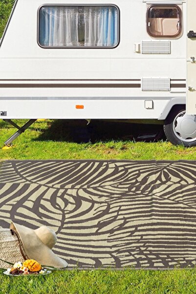 SİMEREV HALI HOME CONSEPT Plastik Halı Katlanabilir Çift Taraflı Plaj Kamp Piknik Balkon Hasır Mat Savan Karavan Halısı Kilim