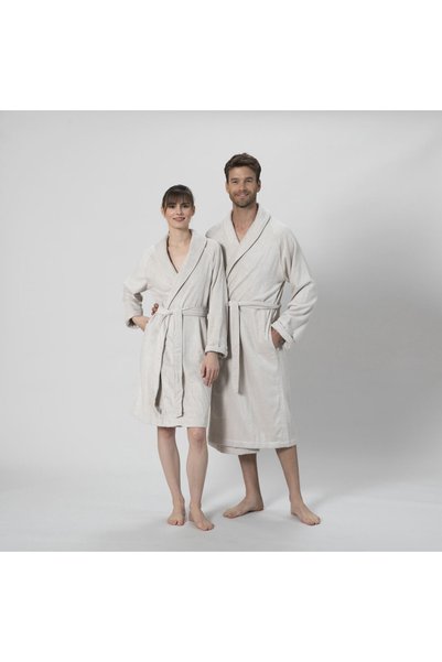 Chakra Μπουρνούζι Solid μπαμπού Unisex, χρώμα μπεζ άμμου