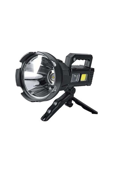 varioshop VarioShop® Multifunctional Flashlight with Tripod, 4 Lighting Modes, COB 90, Rechargeable, Charging