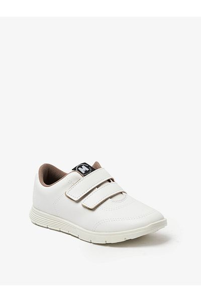 MOLEKINHO Pre Teen Boys School Shoes White | Made In Brazil