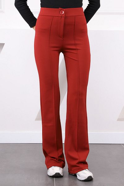İmajButik Red Grass Lycra Flared Trousers