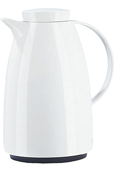 emsa Auberge Screw Top Vacuum Flask 1L – White, Insulated Thermal Coffee & Beverage Carafe