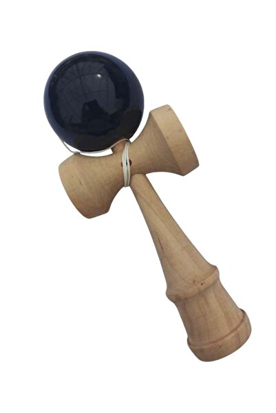 BV Kendama profesională, bilă din lemn, negru lucios, 47KD