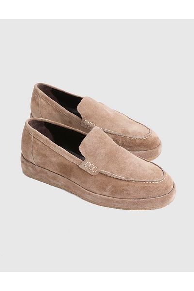İLVİ Alburg Suede Leather Mink Men's Loafer Shoes