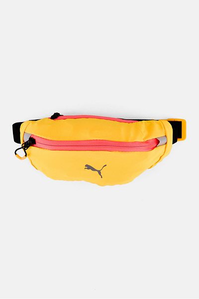 Puma Men Brand Logo Classic Waist Bag, Neon Orange