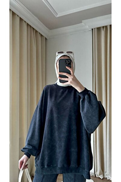 Suede Style 9033-9034 - Şık Rahat 2 Iplik Soft Yıkama Salaş Kadın Takım