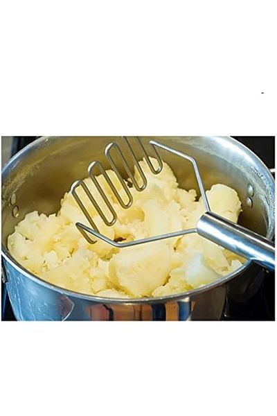 ALMUFARREJ Potato Masher, Stainless Steel Heavy Duty Metal Potato