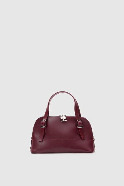 Shule Bags Mini geantă Crossbody Ribbon Roșu Claret