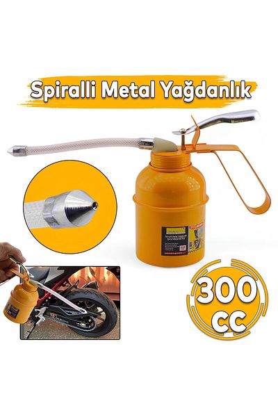 Badem10 Oil Pot 300 ml Spiral Metal Body Tip Oil Pump Car Machine Workshop Oil Pot