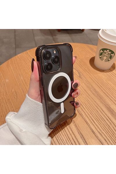 Choice For iPhone 14 Black Luxury Magnetic Wireless Charge for Magsafe Case for iPhone 16 15 14 13 12 11 Pr