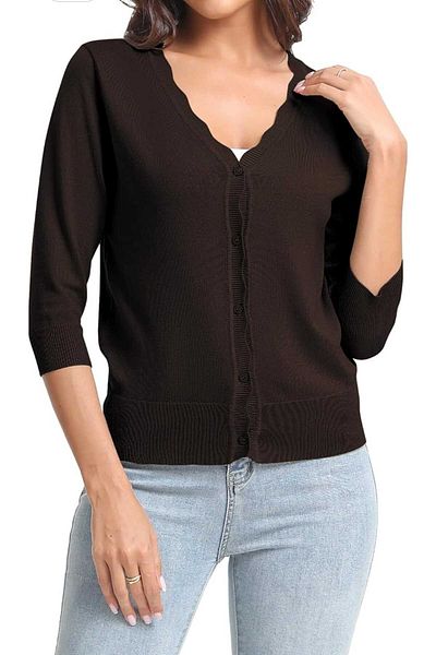 youknitwear you Cardigan de tricotaj cu vant