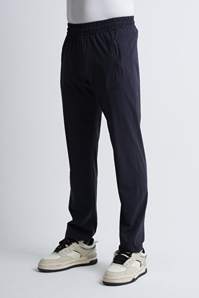 Shooter Sportswear Ανδρικό μπλέ Navy με φερμουάρ με τρεις τσέπες, χαλαρή εφαρμογή, κλασικό παντελόνι