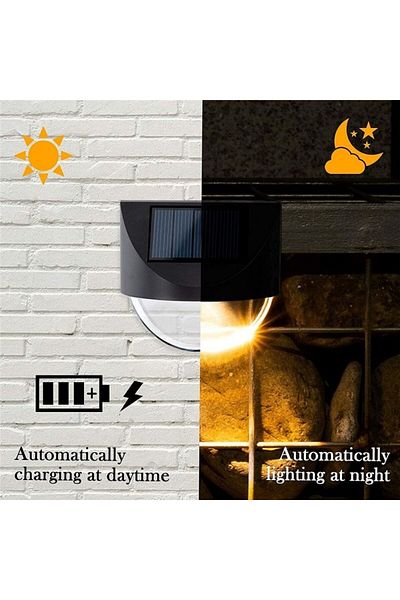 eyemazing Lampă solară LED, ABS durabil, eMazing, IP44, 1 LED, 1.2V, 600mAh, 8.8x8.5 cm, Alb cald, Utilizare în exterior
