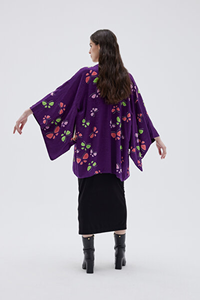 matsuri Momijigari Vintage Ipek Kimono Ceket