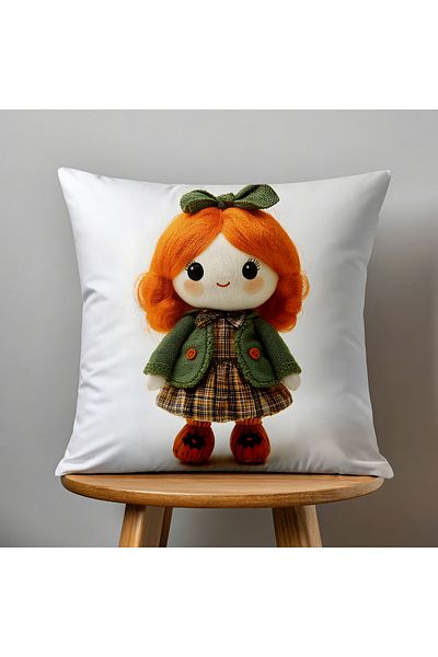 Filamente Double Sided Digital Printing Throw Pillow Cover Kids Room Girl Patterned