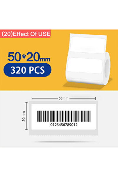 Choice16 1 لفة 50 × 20 مم Niimbot B1 ملصق أبيض 3/5/10 لفات ورق مقاوم للماء مل...