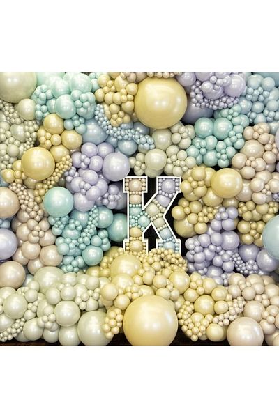 PARTİSERÜVENİ Kalisan Aura Balloon Series Shiny Party Balloon 12 Inch Metallic Balloon