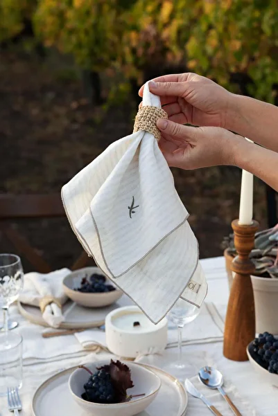 JOJOMIA Natura Fabric Service Presentation Napkin 45X45 Beige