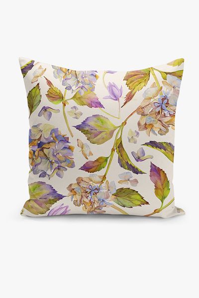 Filamente Double Sided Digital Printing Throw Pillow Cover Floral Pattern