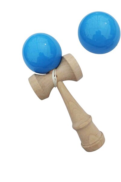 BV Kendama profesională, bilă din lemn, albastru lucios, 49KD