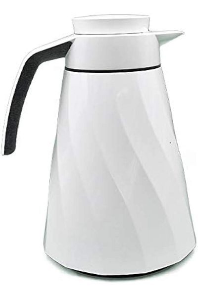 emsa Cone Swirl Vacuum Flask – White, 1.5L, Stylish & Durable