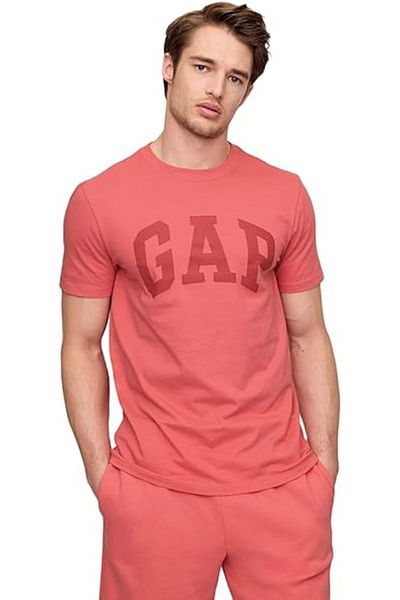 GAP Everyday Soft Basic Logo 856659 T-shirt Κοντομάνικο T-shirt Ανδρικό T-shirt Πορτοκαλί