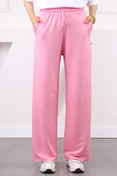 İmajButik Ροζ ελαστικό στη μέση Modal Sweatpants