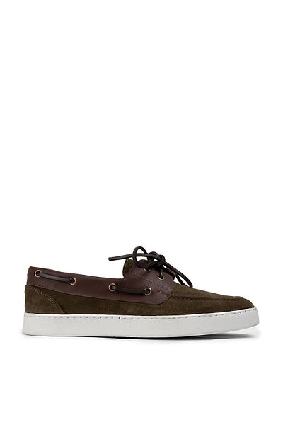 Deery Γνήσια Suede Khaki Marine Casual Ανδρικά Παπούτσια