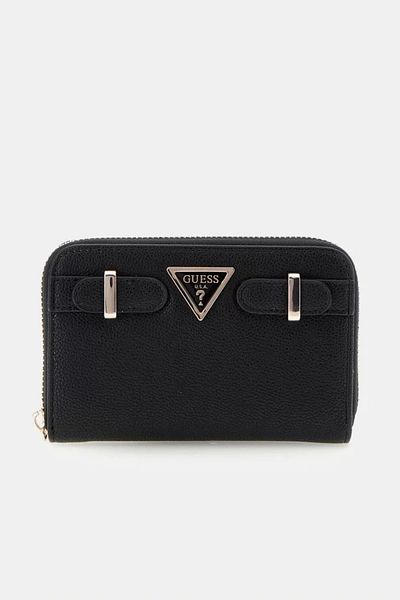 Guess Eco Alı Slg Medium Zip Around Dámská černá peněženka Swbg9511140-bla