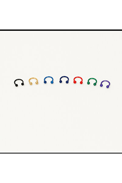 facnspt 7 Renkli Paslanmaz Çelik Septum (Takı Seti)