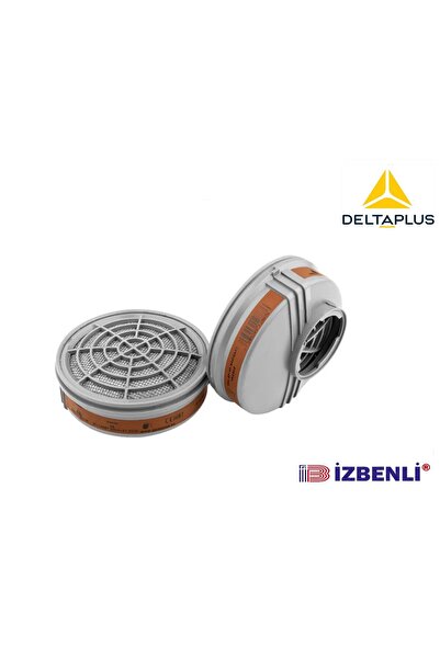 Delta Plus M6400 Yarım Yüz Maske İçin M6000 A2 Yedek Filtre Kiti (1 Çift)