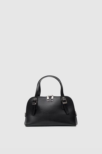 Shule Bags Mini geantă Crossbody Ribbon Neagră