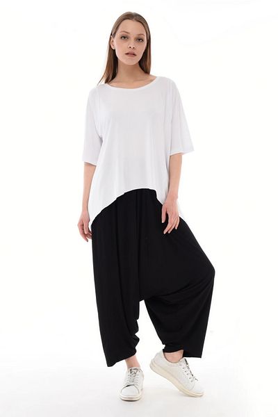 Butik Ayseba Black Elastic Large Size Shalwar