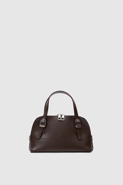 Shule Bags Μίνι τσάντα χιαστί Ribbon Καφέ