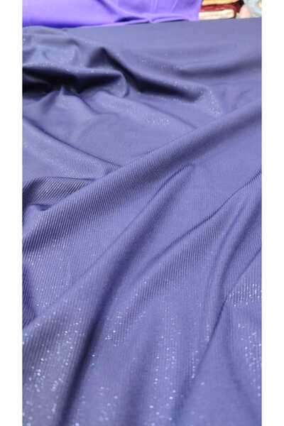 River Fabrics Simli Örme Kumaş Lacivert