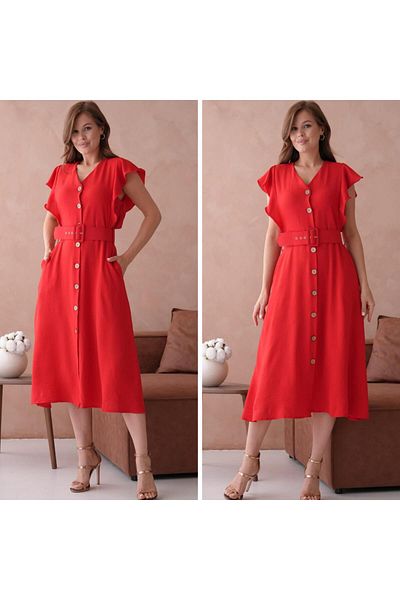 CİXAPLE Ayrobin Belted Dress