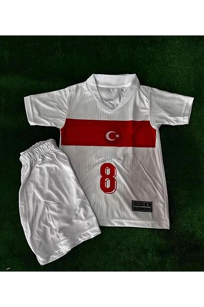 Flextreme National Team Arda Güler White New Season Children's Football Jersey Set of 2